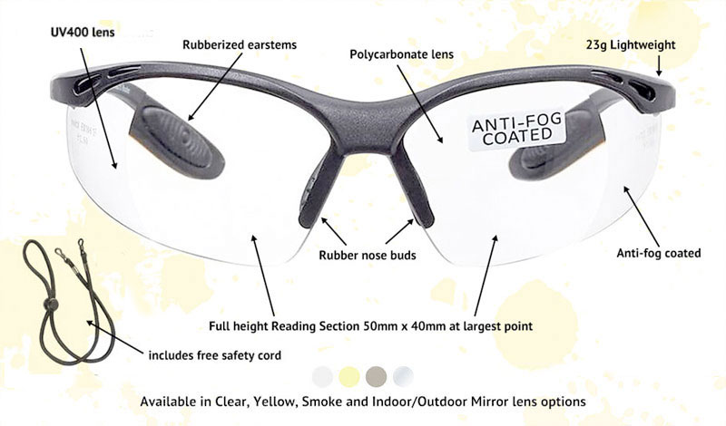 Constructor Full Len Reader Safety Glasses